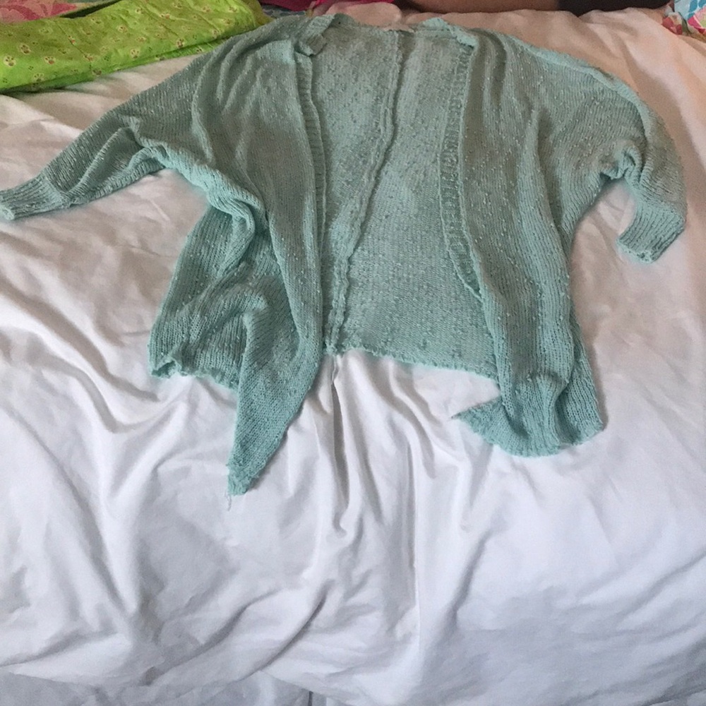 LF mint cardigan